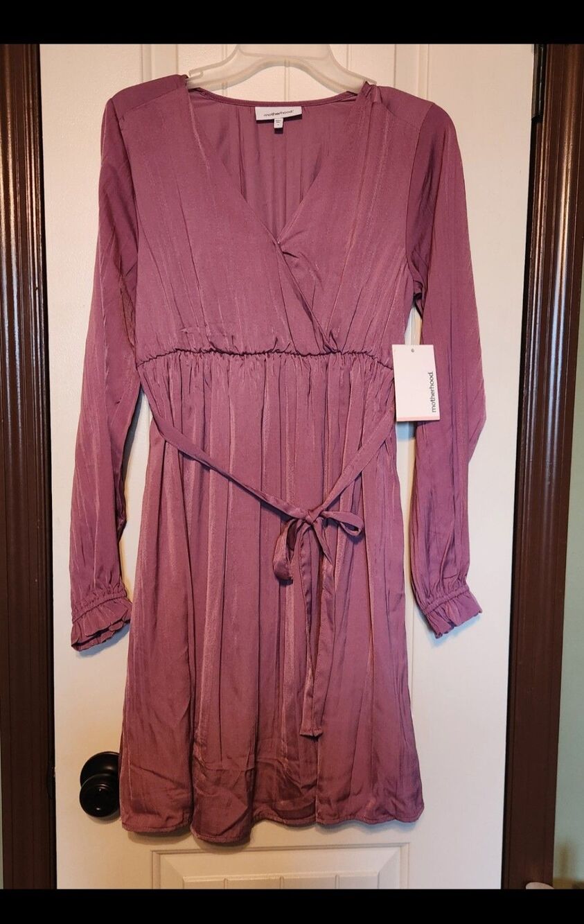 Maternity Mauve Dress Medium New with Tags